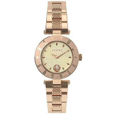 Pre-owned Versace Versus Vws771317 Ladies Logo Watch