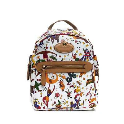 Pre-owned Piero Guidi Genuine  Backpack Magic Circus Female White - L15194038-90