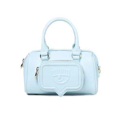 Pre-owned Chiara Ferragni Genuine  Bag Eyelike Female Light Blue - 72sb4bf5zs132216