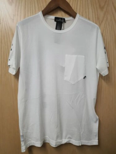 Pre-owned Stone Island T Shirt White With Print Large Rrp £196