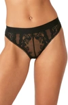 Wacoal Opening Act Lace & Mesh Cheeky Briefs In Night