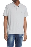 JOHN VARVATOS VICTOR SOLID SLUB COTTON POLO