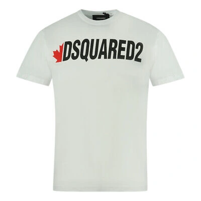 Pre-owned Dsquared2 Herren T-shirts S74gd0834 S21600 100 T-shirt