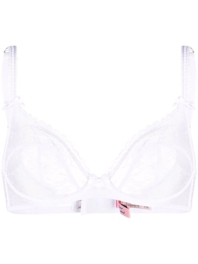 Agent Provocateur Hinda Lace Demi Bra In White