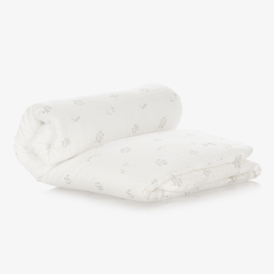 Tartine Et Chocolat Ivory Padded Bunny Blanket