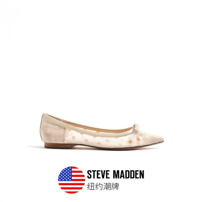 Steve Madden 思美登2022春夏新款波点网纱透气平底单鞋女鞋 Fantery