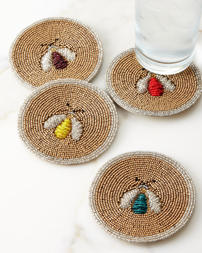 Joanna Buchanan Sparkle Bee Coasters, Set Of 4