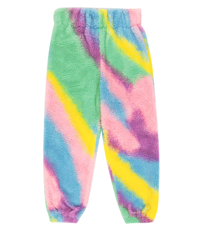 Stella Mccartney Kids' Faux Fleece Pants In Multicolor