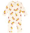 Bobo Choses Baby Mr O'clock Cotton-blend Onesie In White