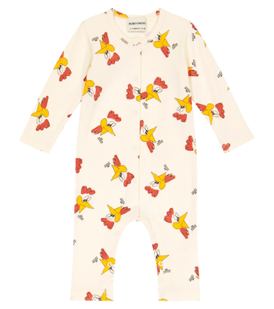 Bobo Choses Baby Mr O'clock Cotton-blend Onesie In White