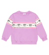Monnalisa X Chiara Ferragni Eye-motif Jersey Sweatshirt In Violet Tulle