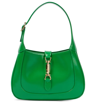 Gucci Jackie 1961 Small Leather Shoulder Bag In Green