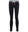 Off-white Black Leggings With Logo And Drawstring In Stretch Polyamide Woman In Black