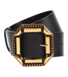 Etro Leather Buckled Belt In Nero
