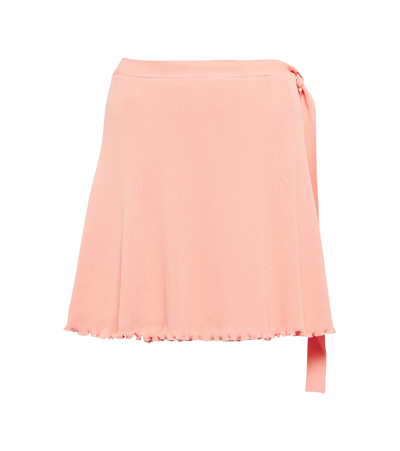 Live The Process Malia Side-tie Miniskirt In Pink Moon