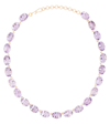 ILEANA MAKRI 18KT AND 14KT GOLD NECKLACE WITH AMETHYSTS
