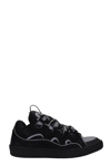 LANVIN CURB SNEAKERS IN BLACK LEATHER