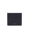 Smythson 8 Card Slot Flat Card Holder In Panama In Navy