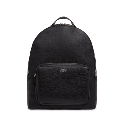 Smythson Everyday Backpack In Ludlow In Black