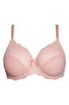 Chantelle Lingerie Rive Gauche Full Coverage Underwire Bra In Rose Tutu/ Rose Drage-1m