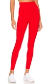 Beyond Yoga Spacedye Caught In The Midi High Waisted Legging In Red