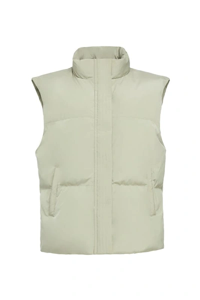 Unreal Fur Undercover Padded Gilet In Green