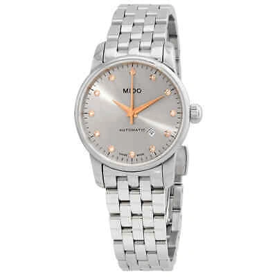 Pre-owned Mido Baroncelli Automatic Diamond Ladies Watch M76004671