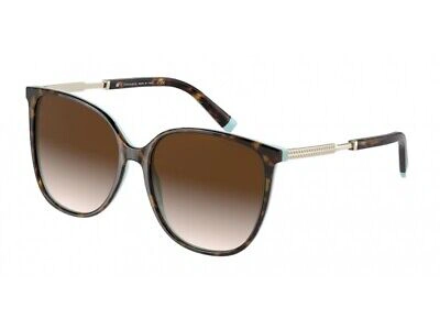 Pre-owned Tiffany & Co Tiffany Sunglasses Tf4184 81343b Havana Brown Woman