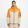 Nike Men's  Sportswear Tech Fleece Full-zip Hoodie In Orange