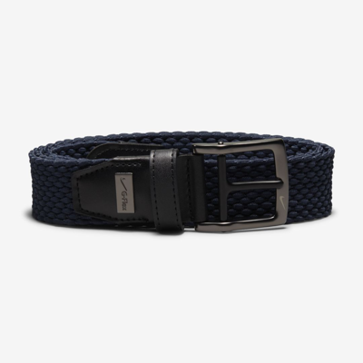 Nike Stretch Woven Belt In Blue