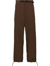UNDERCOVER BELTED STRAIGHT-LEG TROUSERS