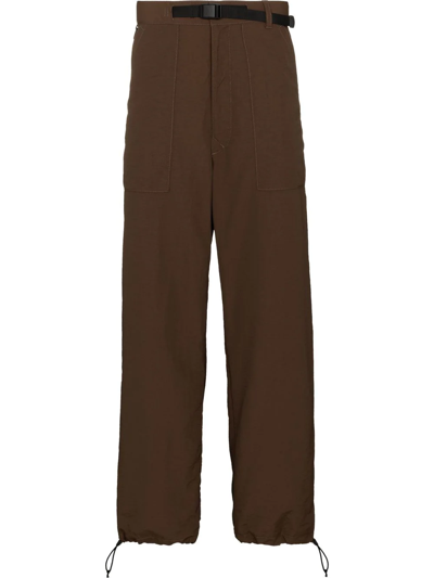 Undercover Brown Belted Straight Leg Trousers