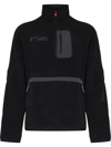 Nike X Cact.us Corp Black Quarter-zip Polartec Sweatshirt In Schwarz