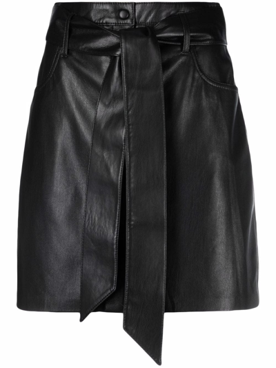 NANUSHKA A-LINE BELTED MINI SKIRT