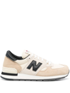 New Balance Made In Usa 990v1 Suede And Mesh Trainers In Nude