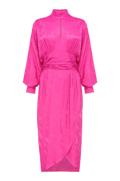 ivory lace maxi dress with sleeves Blouson Sleeve Lace Dress-Ivory Lace