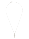 Alighieri Sterling Silver The Frosted Dagger Pendant Necklace In Silber