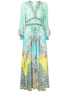 CAMILLA PRINTED SILK MAXI DRESS