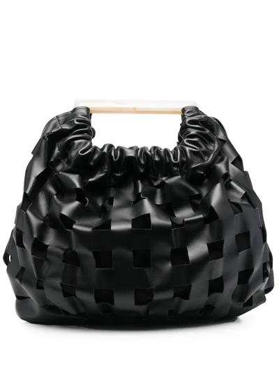 By Malene Birger Cut Out-detail Tote Bag In Black