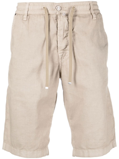 Jacob Cohen Drawstring Knee-length Shorts In Neutrals