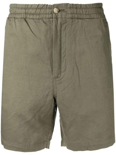 Polo Ralph Lauren Elasticated-waist Above Knee Shorts In Green