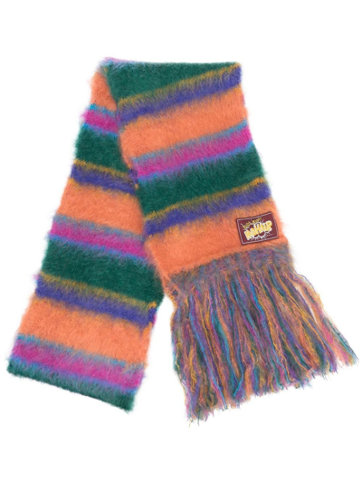 Marni Multicolor Brushed Mohair Scarf In Multicolour