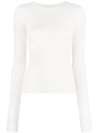 Lanvin Extra-long Sleeve Slit Jumper In Nude