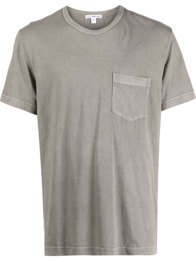James Perse Chest Pocket T-shirt In Nude