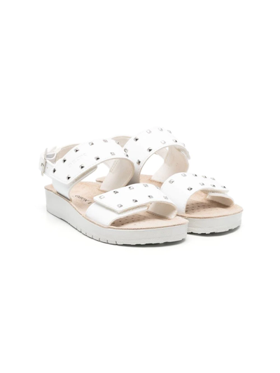 Geox Kids' Costarei Double-strap Sandals In White