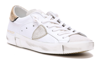 Philippe Model Prsx Veau Croco White Leather Sneaker In White