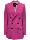 Dsquared2 Peak-lapel Double-breasted Blazer In Fuxia