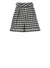 Kenzo Check-pattern Shorts In Black