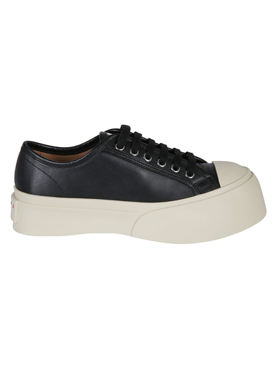 Marni High Sole Sneakers In Black