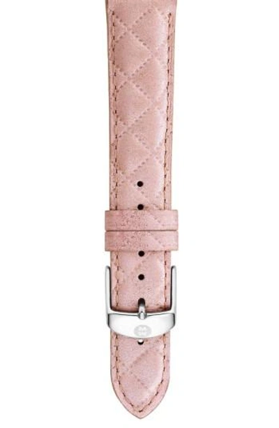 Gucci 16mm Quilted Watch Strap In Black